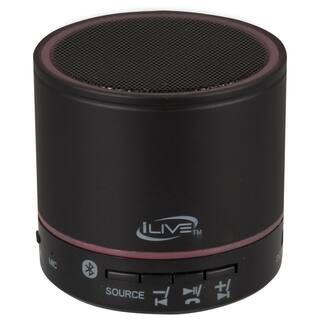 iLive Portable Bluetooth Speaker with FM Scan and LED Lights ISB07B