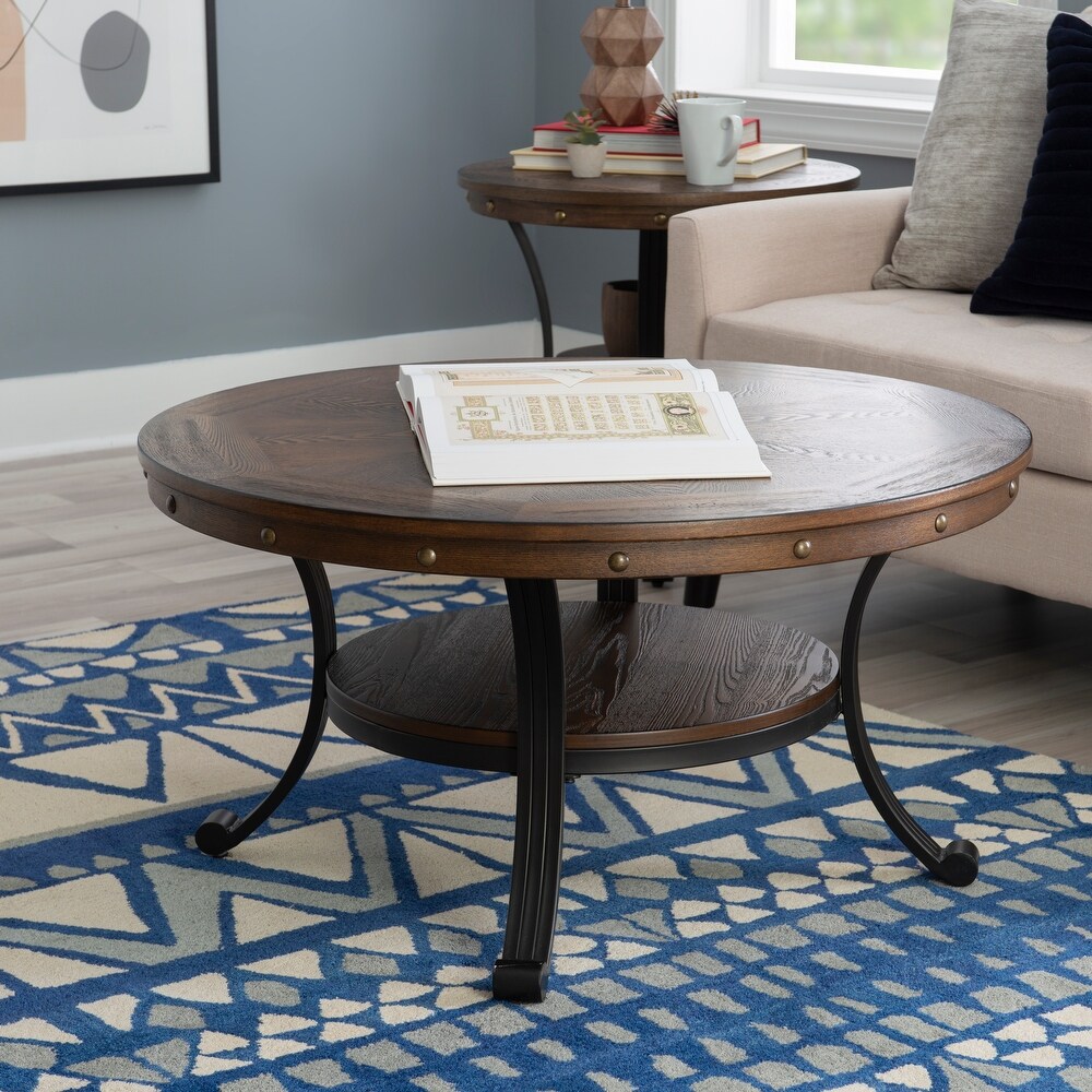 Franklin Industrial Round Coffee Table