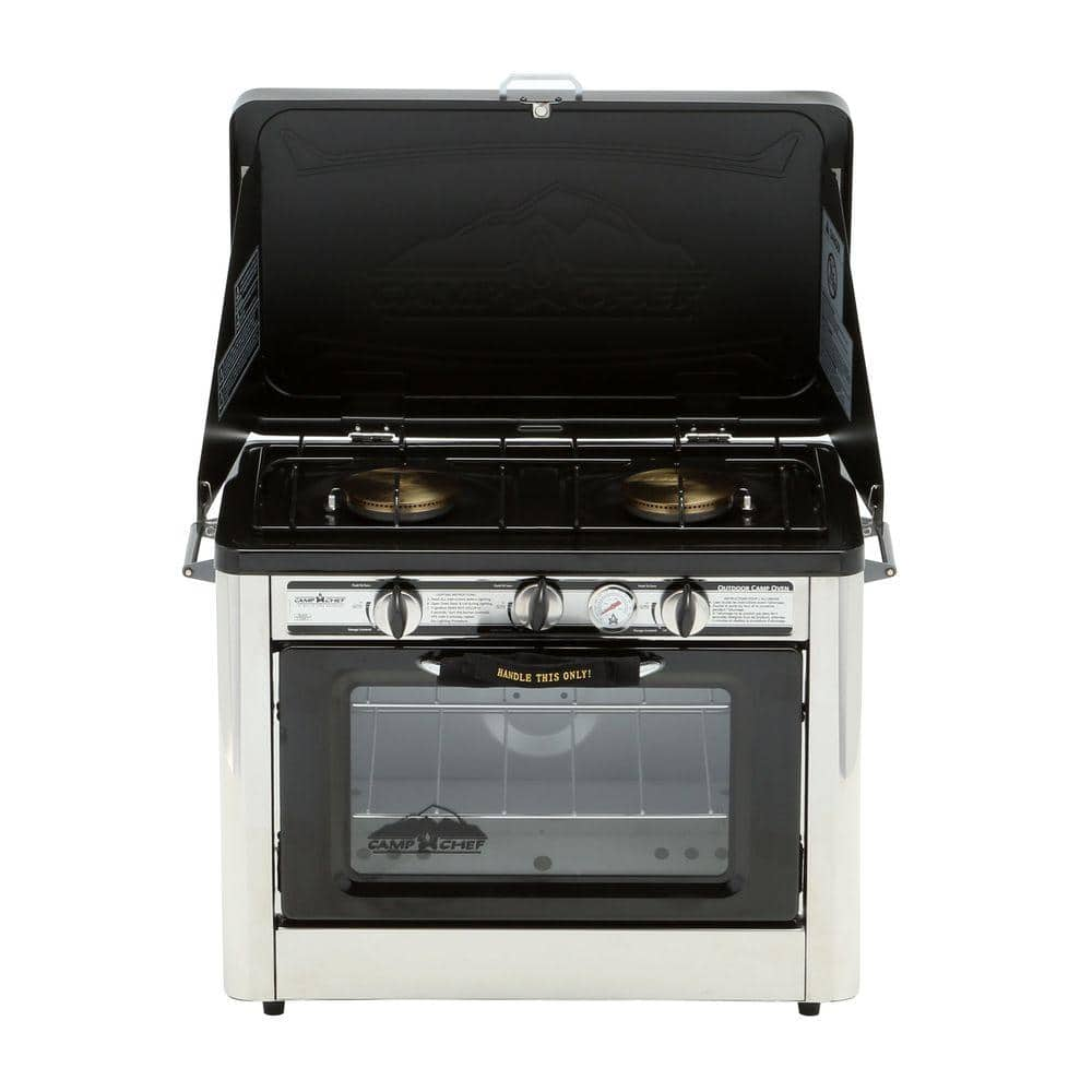 Camp Chef Outdoor Double Burner Propane Gas Range and Stove COVEN