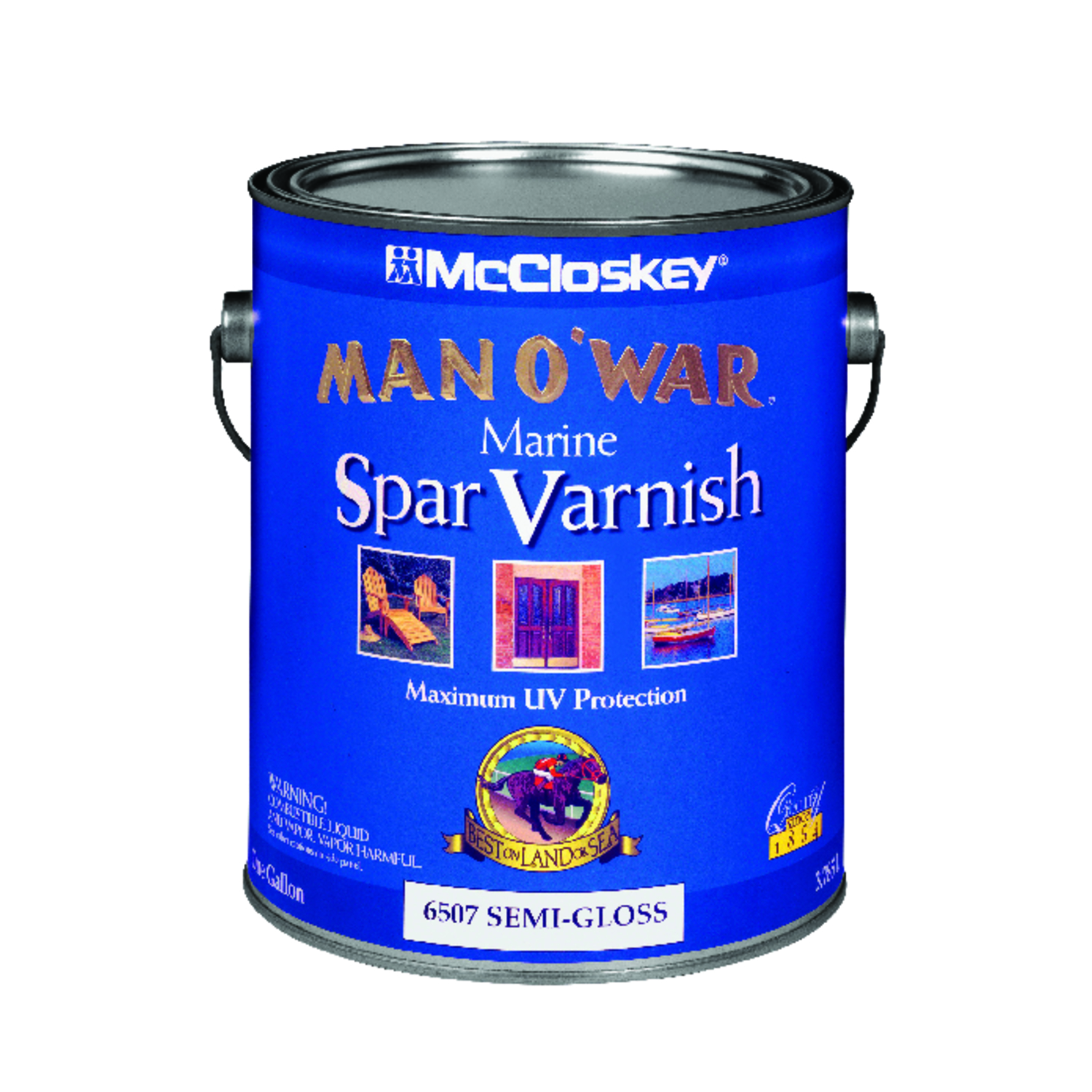 McCloskey Man O\u0027 War Semi-Gloss Clear Marine Spar Varnish 1 gal