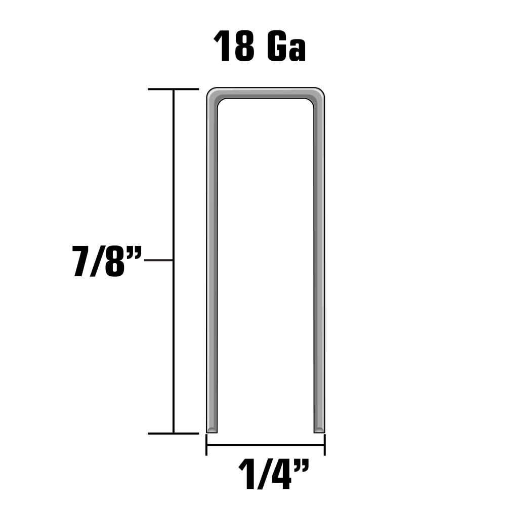 Metabo HPT 18 Gauge Electro Galvanized Steel Narrow Crown Finish Staples 5000qty 11102SHPT from Metabo HPT