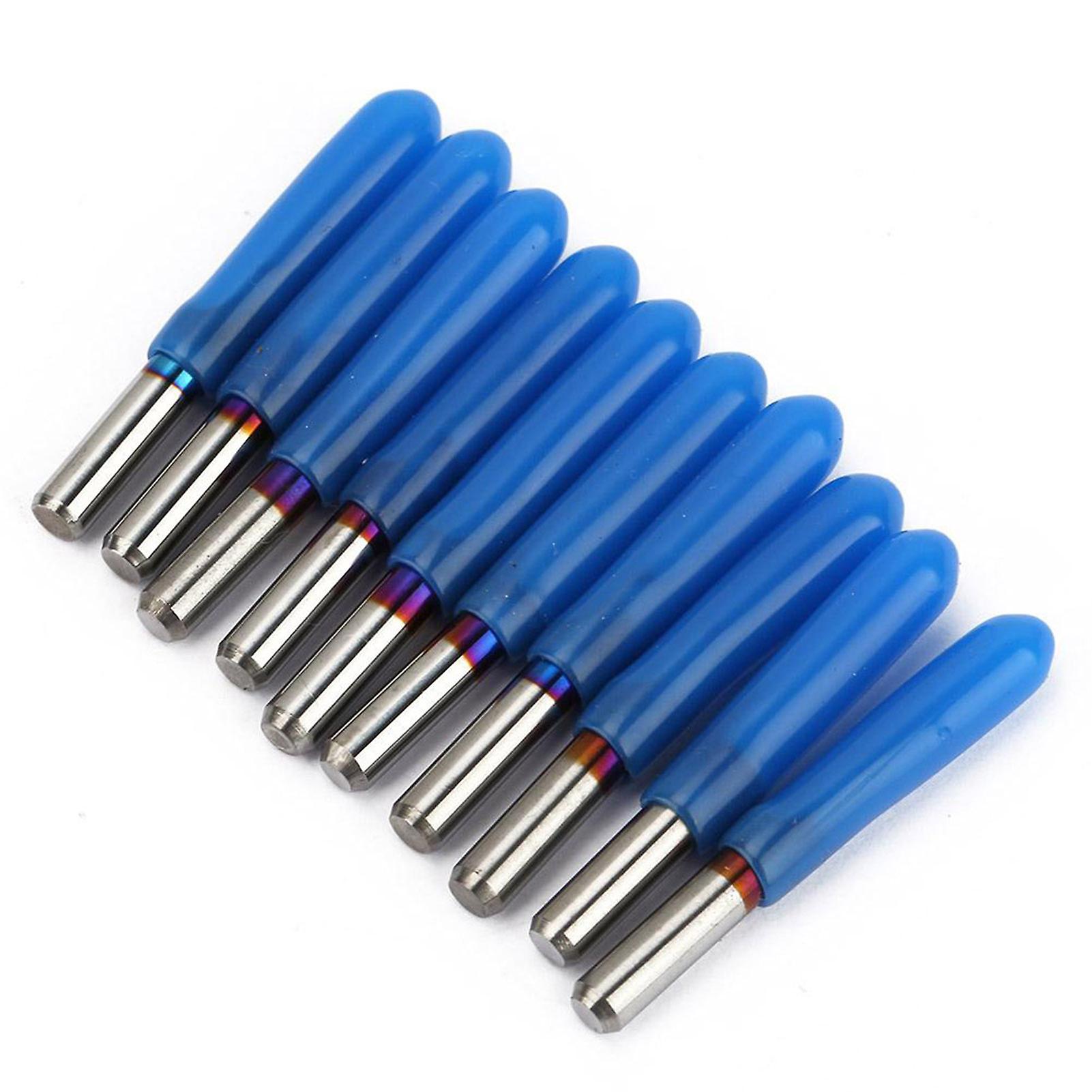 10pcs/box Tungsten Steel  Pcb Engraving Bit Cnc Router Tool 3.175mm Shank 45 (0.2mm)