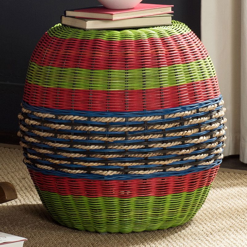 Safavieh Nikos Wicker Barrel Stool