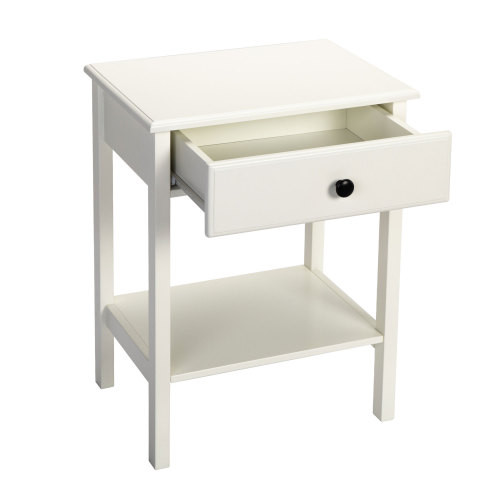 Wood Nightstand Set of 2  Modern Bedside Table wit...