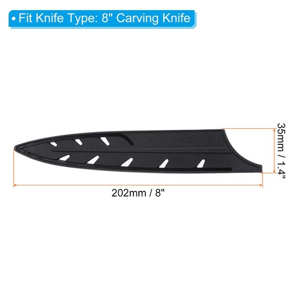 2Pcs Plastic Kitchen Knife Sheath Cover Sleeves for 8