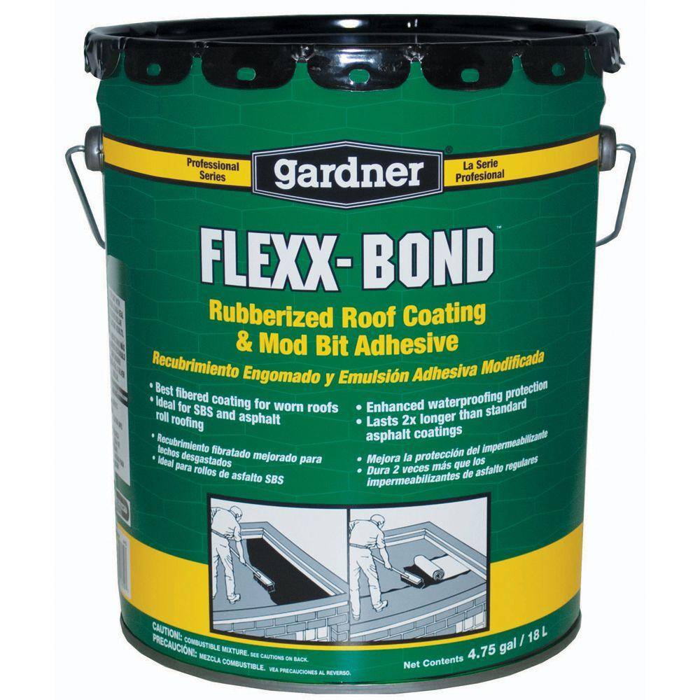 Gardner 4.75 Gal. Flexx-Bond Rubberized Roof Coating and MB Adhesive (18-Pallet) 1365-GA-P