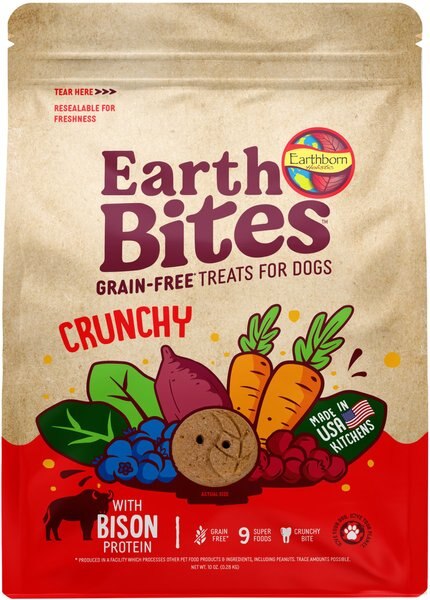 Earthborn Holistic Bison Flavored Crunchy Dog Treats