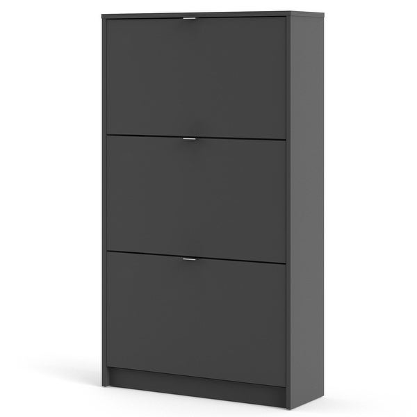 Porch and Den Cambria Scandinavian 3-Drawer Shoe Storage Cabinet - - 33673578