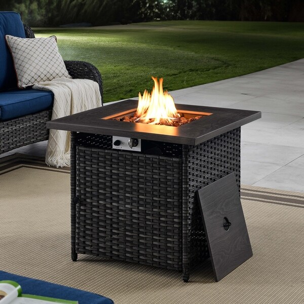 Outdoor Patio Propane Fire Pit Table 50，000 BTU