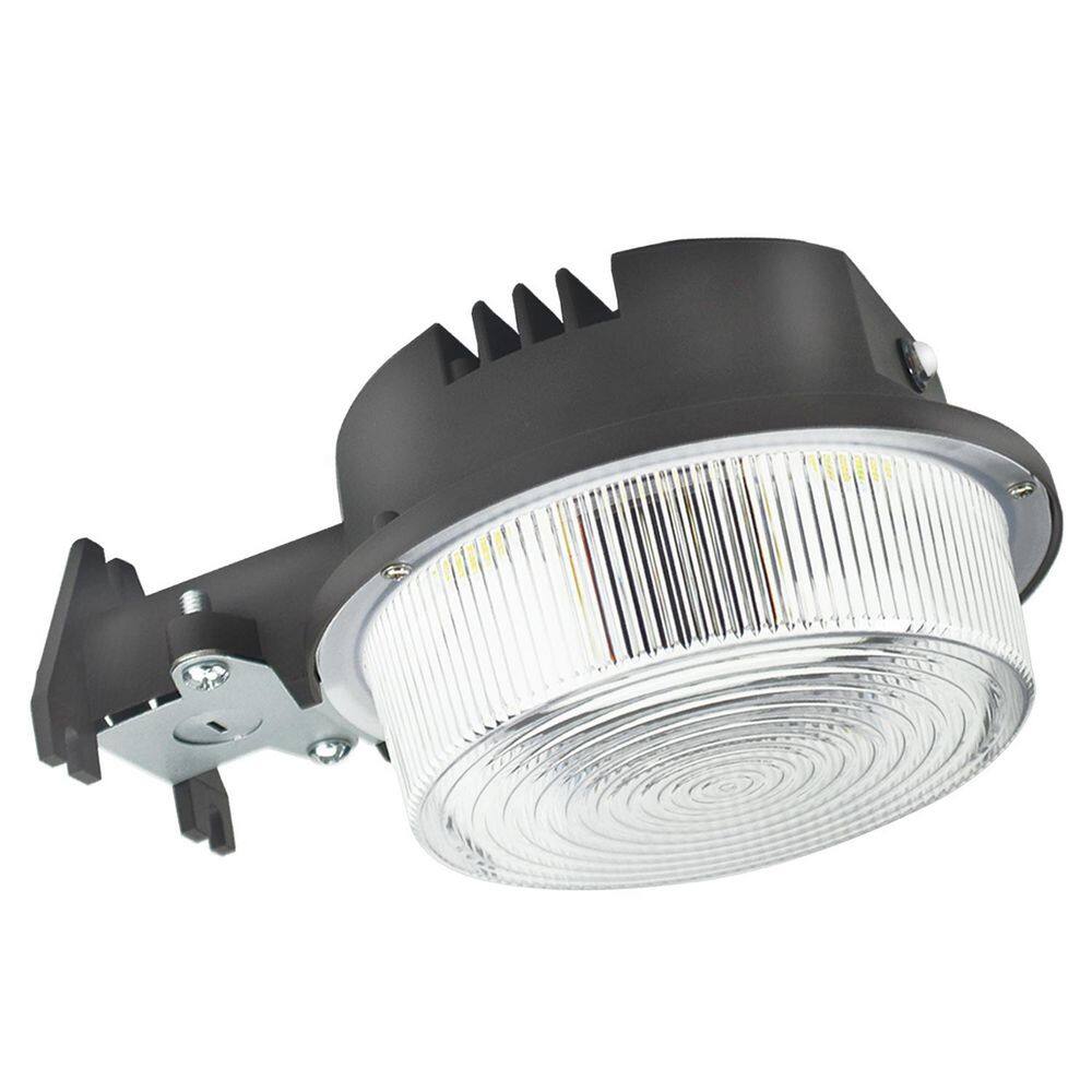 WYZM 500- Watt Equivalent Integrated LED White 7800 Lumens Outdoor Area Lighting 5500k with Sensor Dusk to Dawn 75W Yard-F