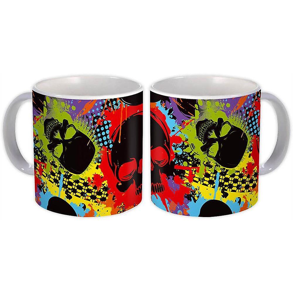 Gift Mug: Graffiti Skulls Halloween