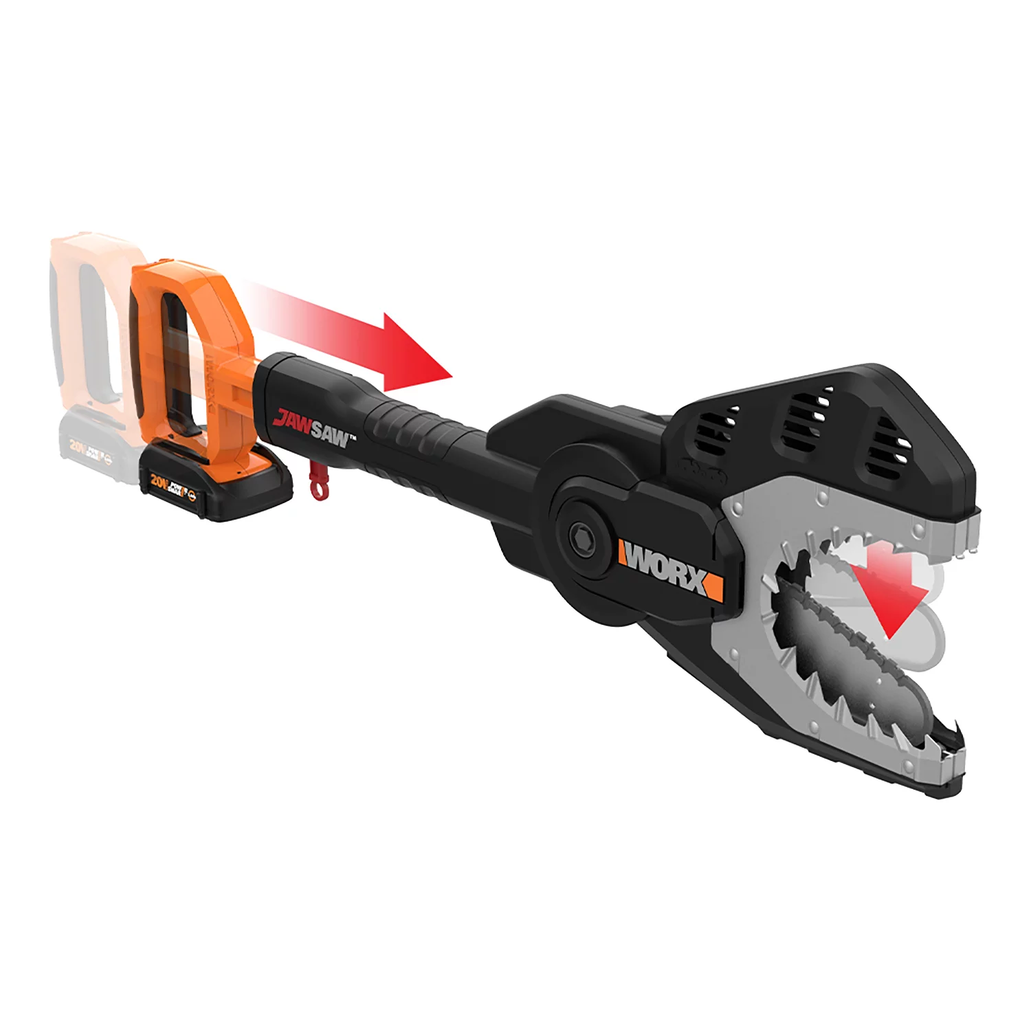 Worx 20V Power Share JawSaw Cordless Chainsaw