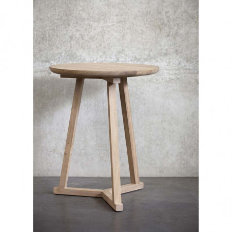 Table d'appoint 46X46X56 cm en chêne Tripod Ethnicraft - Mobilier intérieur - Mobilier - GRIIN