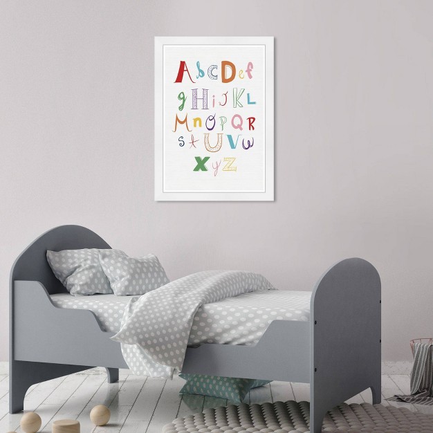 X 21 quot Quirky Alphabet Typography And Quotes Framed Art Print Wynwood Studio