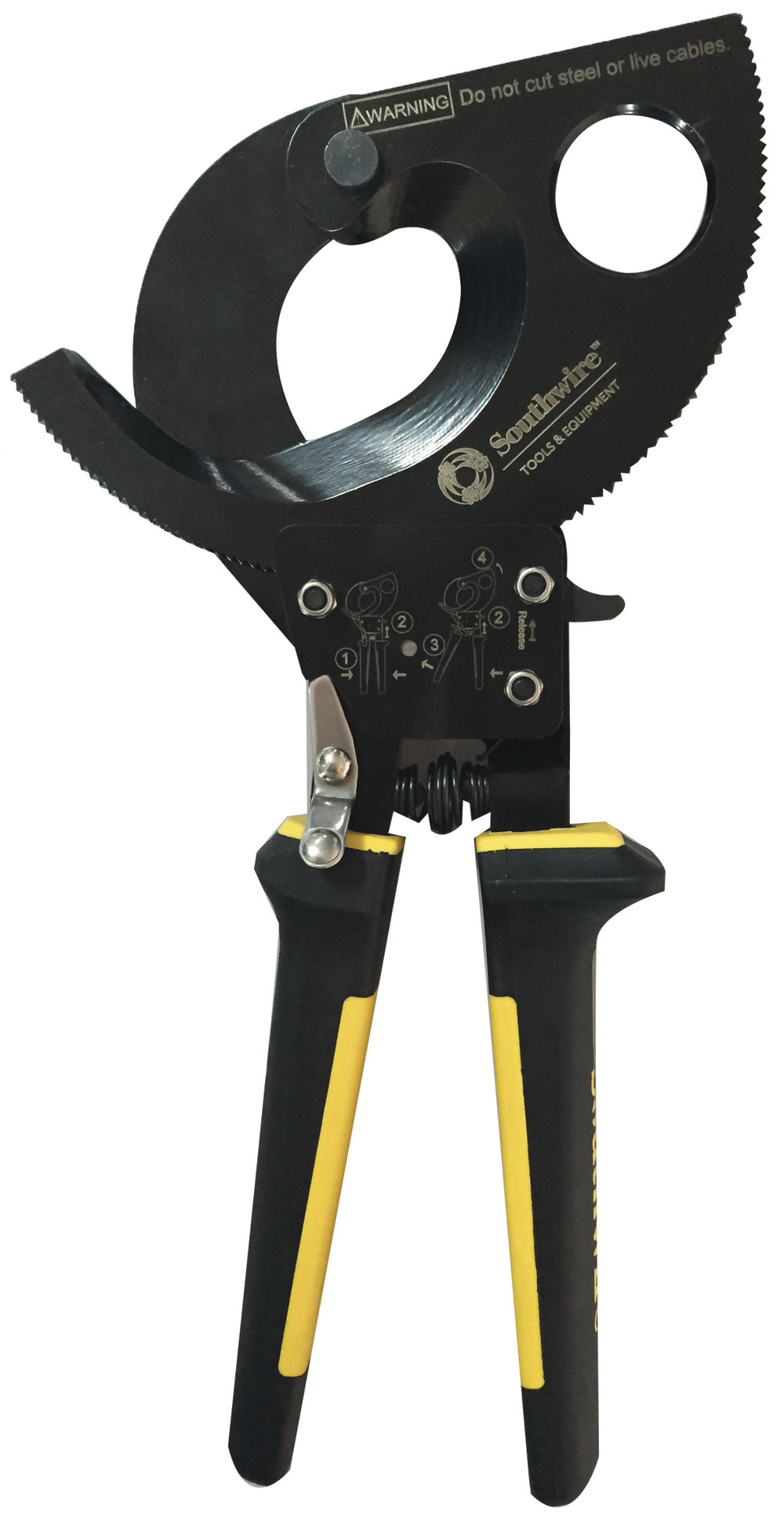 Southwire Ratcheting Cable Cutters 750 CU/1000 AL with Comfort Grip Handles