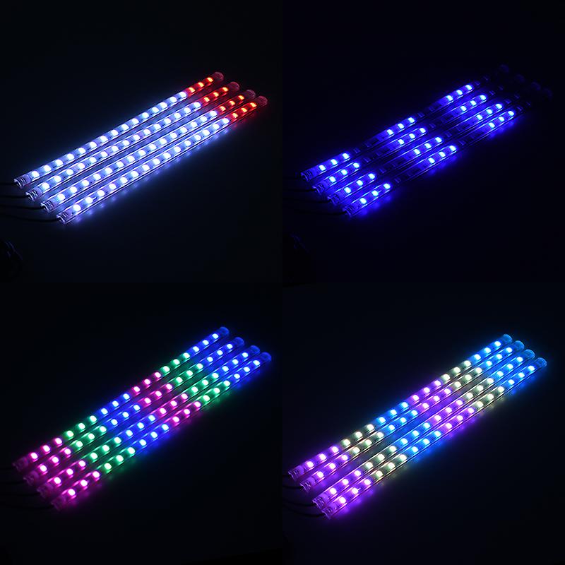 48 Led Car Interior Ambient Foot Light With Usb Wireless Remote Music App Control Auto Rgb Atmosphere Decorative Lamps