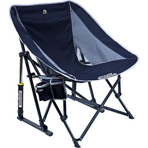 GCI Outdoor Pod Rocker Collapsible Rocking Chair, Indigo Blue