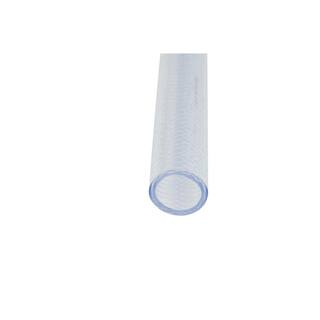 Everbilt 2 in. O.D. x 1-12 in. I.D. x 24 in. Clear PVC Braided Vinyl Tube HKP002-PVC009