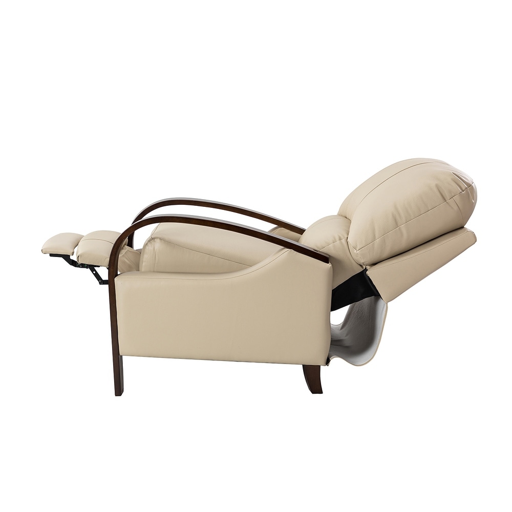 Alexandra Genuine Leather Manual Recliner