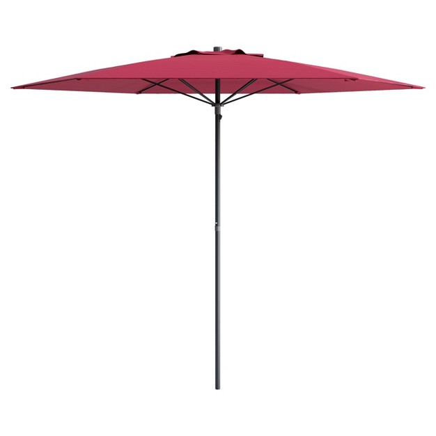 7 5 x27 X 7 5 x27 Uv And Wind Resistant Beach patio Umbrella Red Corliving