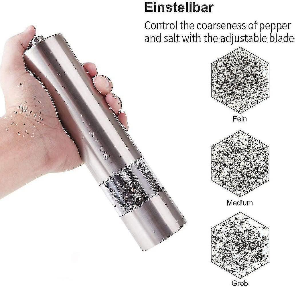 Salt And Pepper Mill Electric Salt Mill Stainless Steel Spice Mill Ceramic Grinder Salt And Pepper M