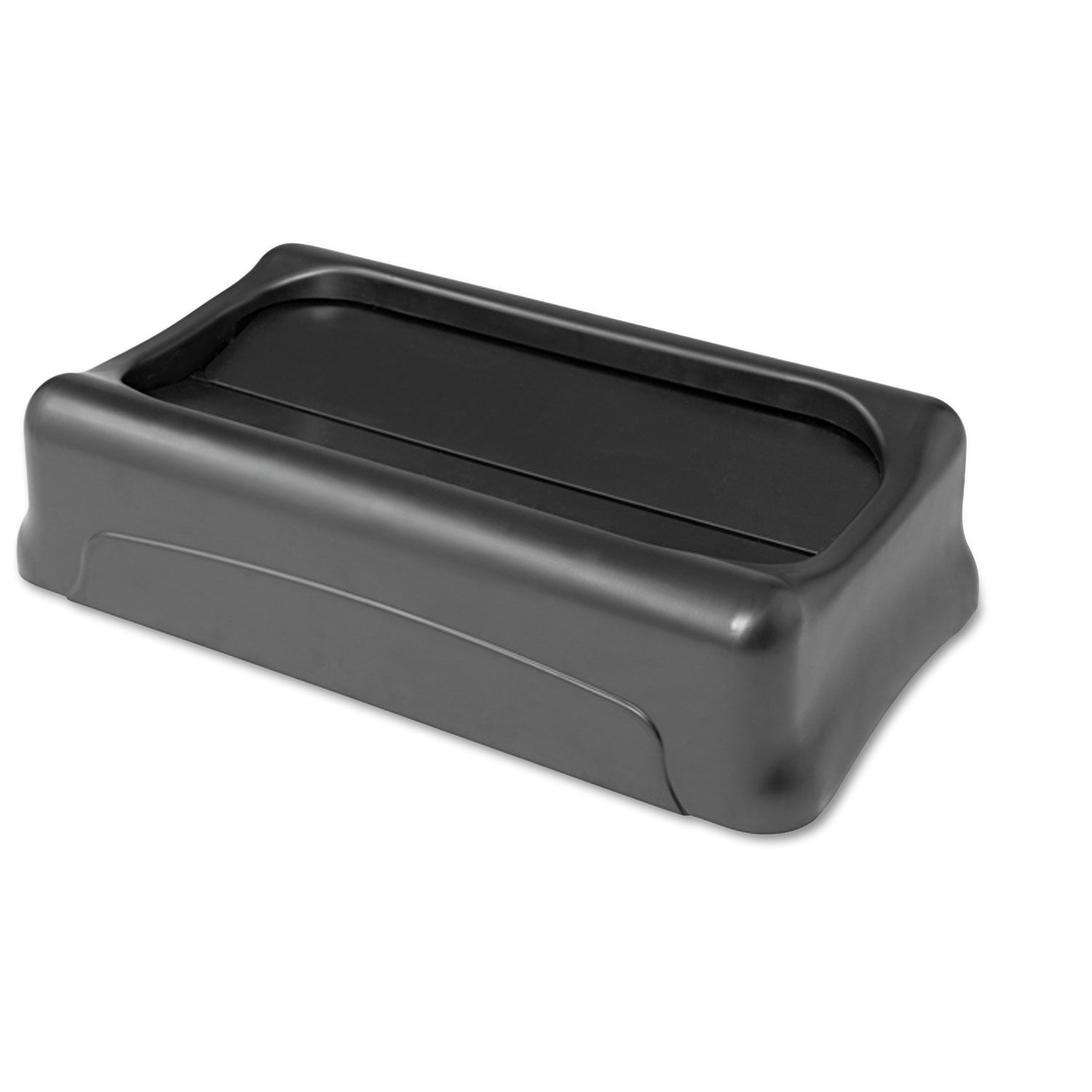 Swing Top Lid for Slim Jim Waste Containers by Rubbermaidandreg; Commercial RCP267360BK