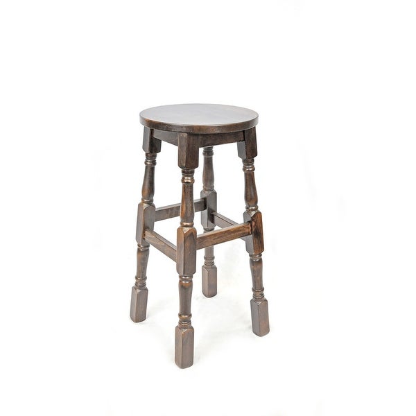 Irish Backless Walnut Barstool