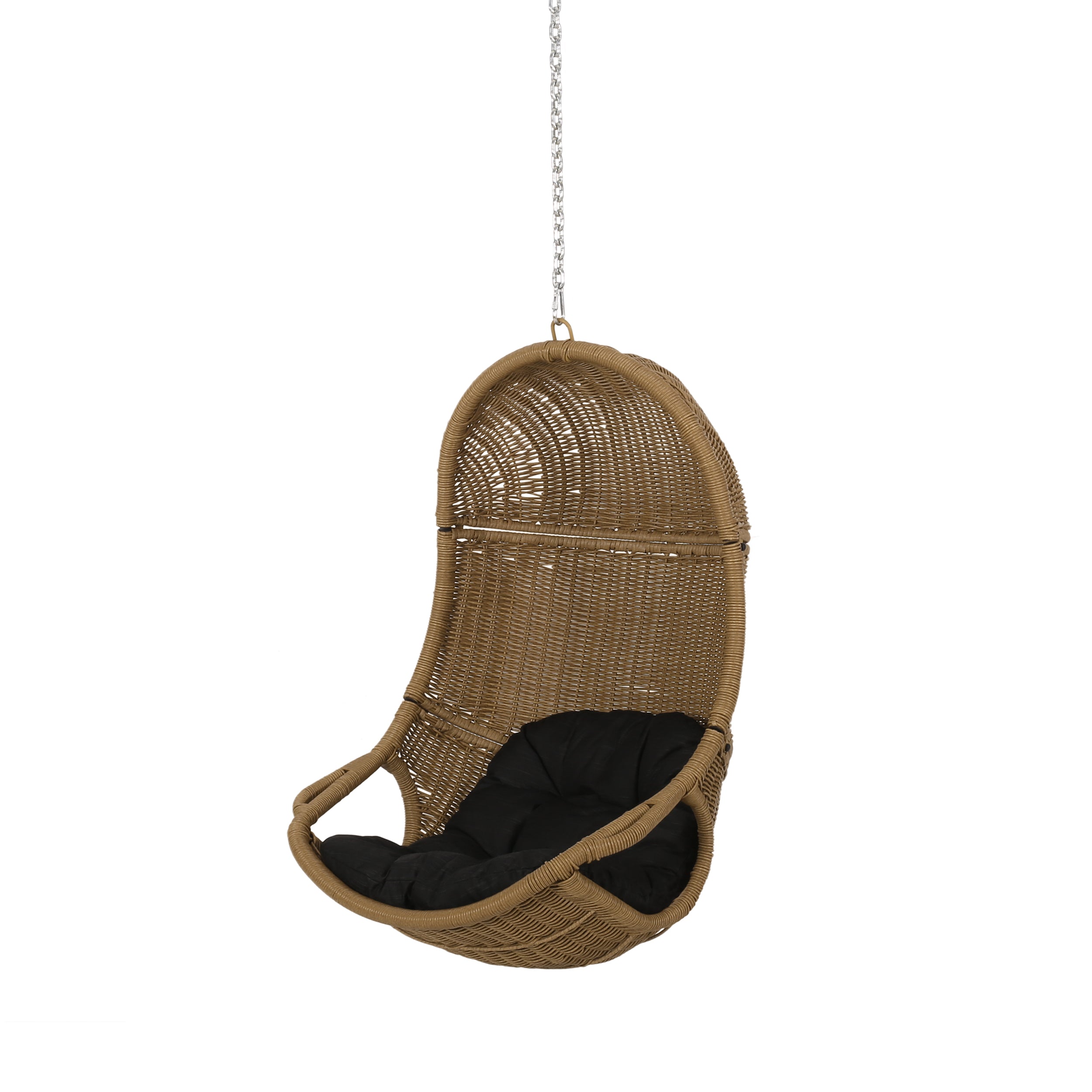 Berrien Orville Outdoor/Indoor Wicker Hanging Nest Chair (No Stand)