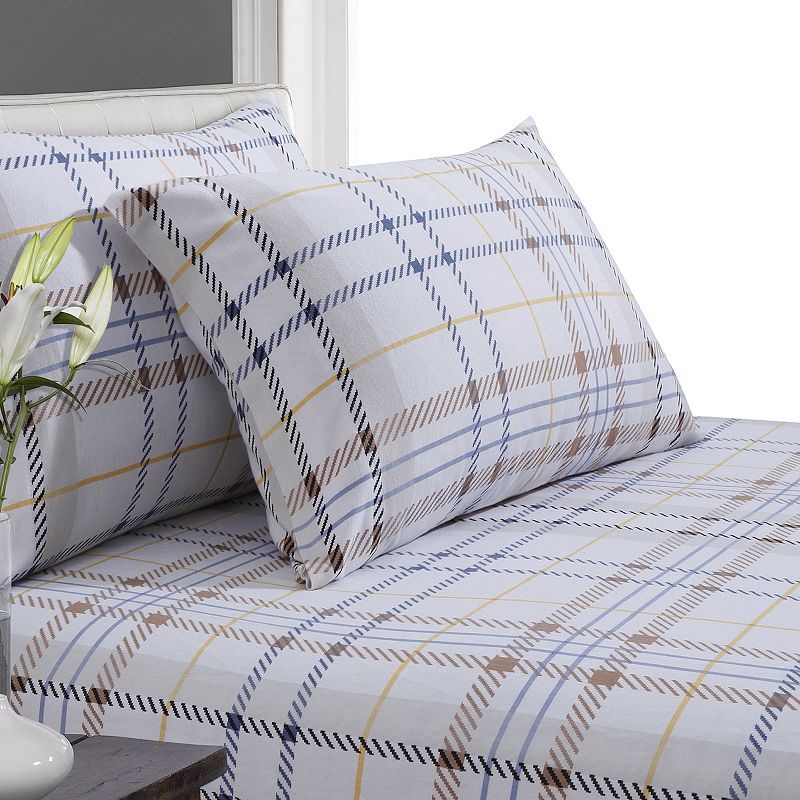 Tribeca Living Print Deep-Pocket Flannel Sheets