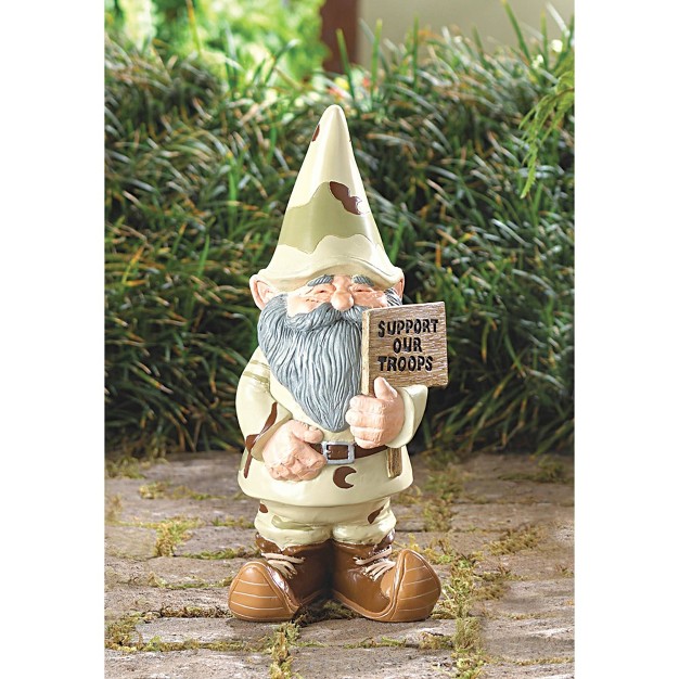 Polyresin quot support Our Troops quot Gnome Zingz amp Thingz