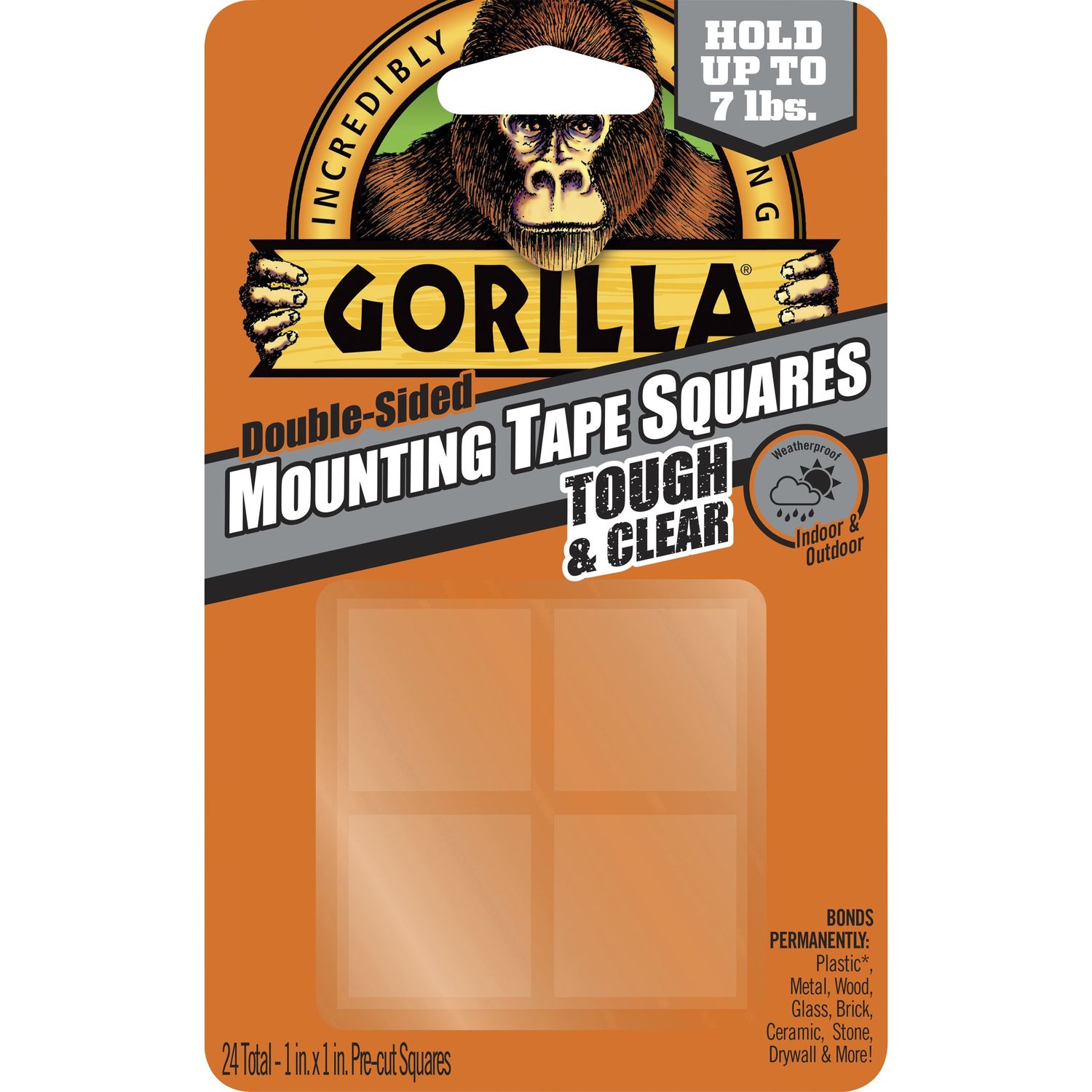 Tough and Clear Mounting Squares by Gorilla Glue， Inc GOR6067202