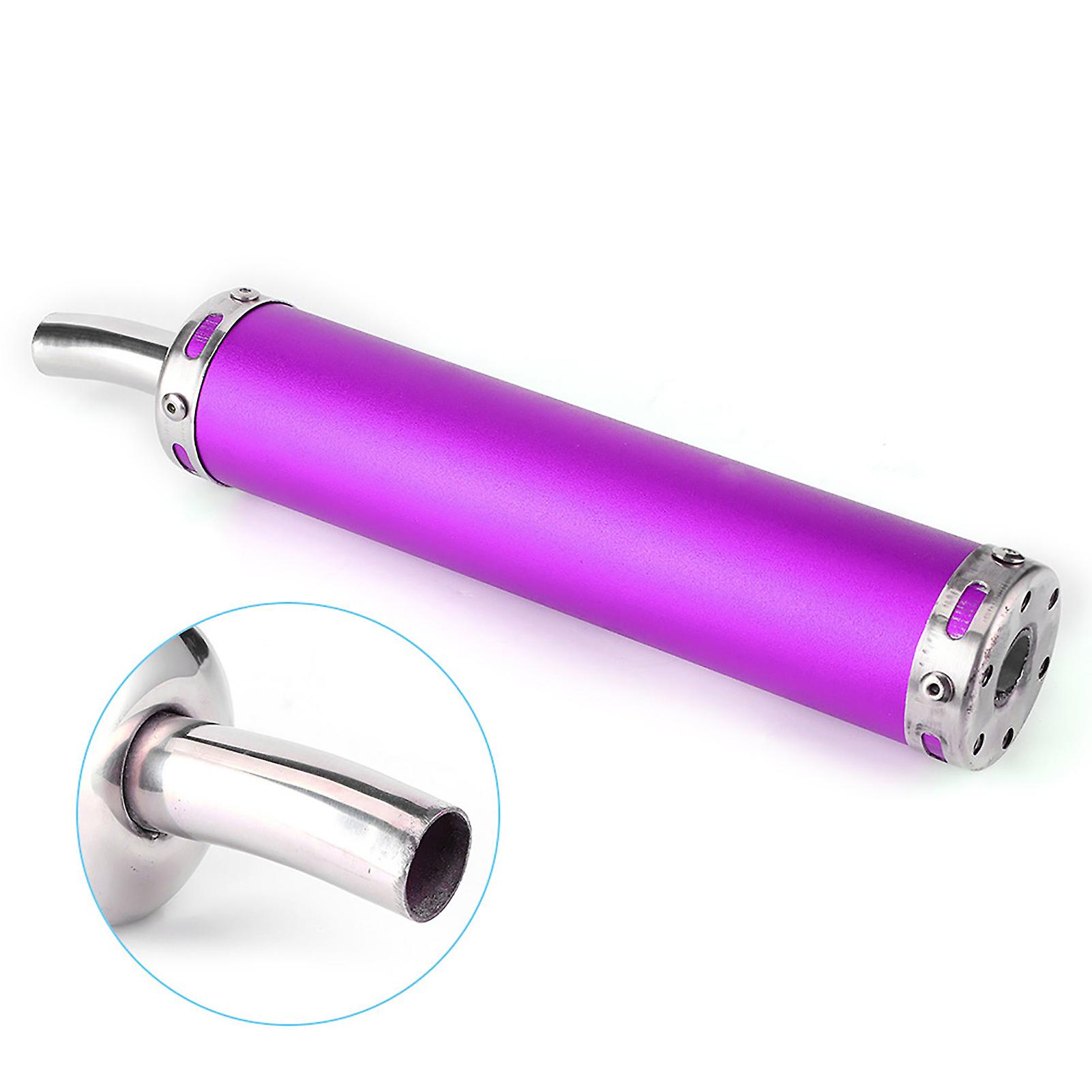 Stainless Steel Exhaust Muffler Silencer 20mm/0.8in Modified Parts For 2 Stroke Motorcyclepurple