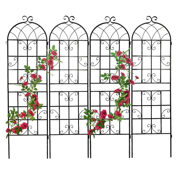 4 Pack Metal Garden Trellis 71 x 19.7 Rustproof ...