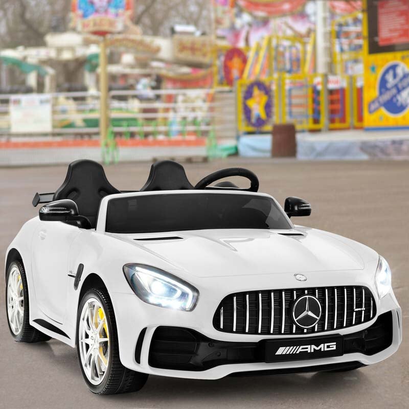 Licensed Mercedes Benz AMG GTR 2-Seater Ride-on Car 12V Battery Powered Vehicle Kids Riding Toy Car with Remote