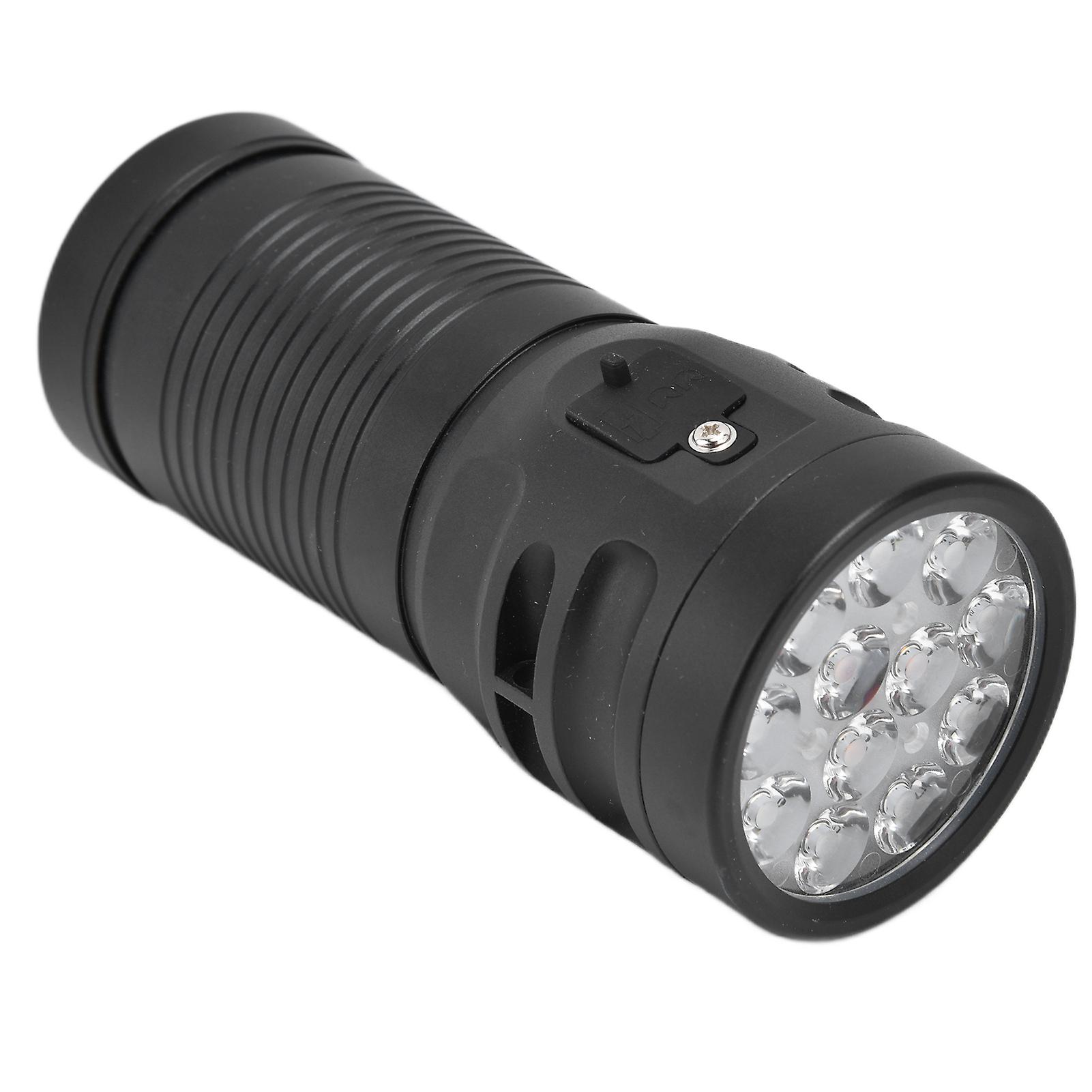 Brightest Flashlight Led 8 Modes Type C 9000mah Waterproof Multifunctional Outdoor Light For Campingblack