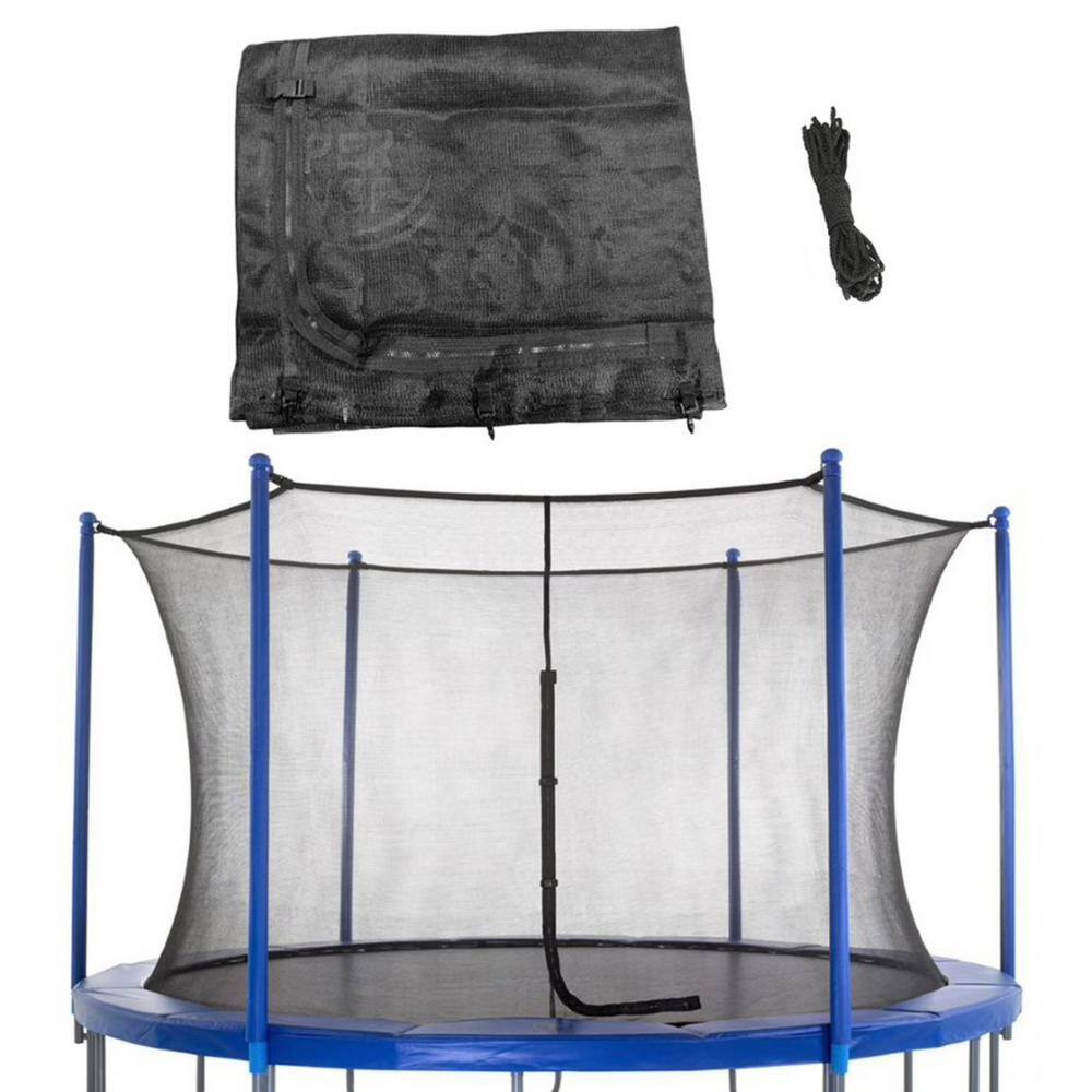 Upper Bounce Machrus Trampoline Replacement Enclosure Net for 7.5 ft. Round Frames with Adjustable Straps Using 6 Poles or 3 Arches UBNET-7.5-6-IS