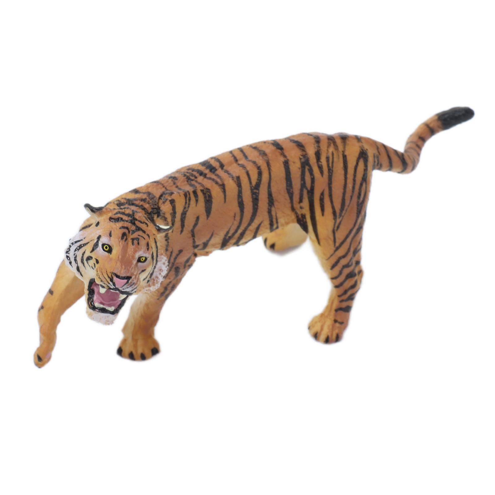 Tiger Figurine Lightweight Portable Compressive Impact Resistance Lifelike Animal Tiger Modeltigress