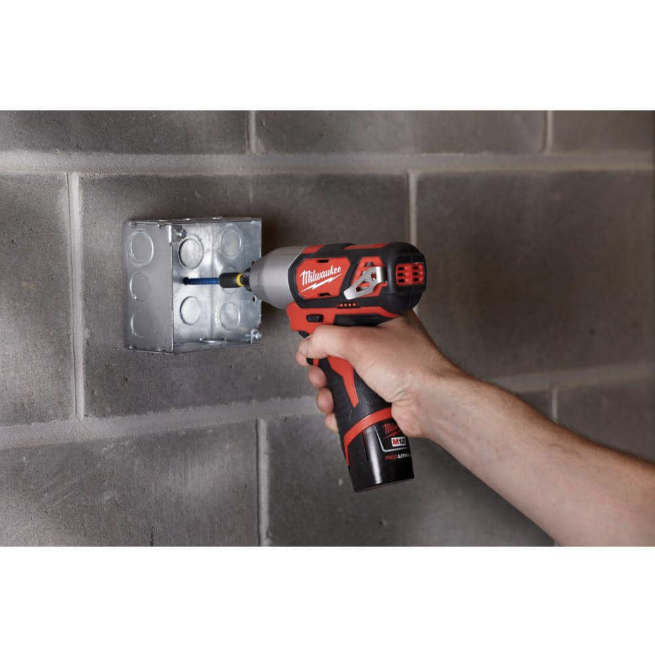 Milwaukee M12 12V Lithium-Ion Cordless 1/4 in. Hex Impact (Tool-Only)