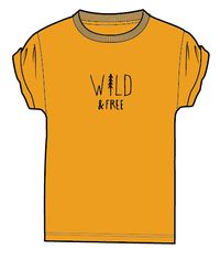 Embers Recycled Cotton T-Shirt - Mustard Yellow