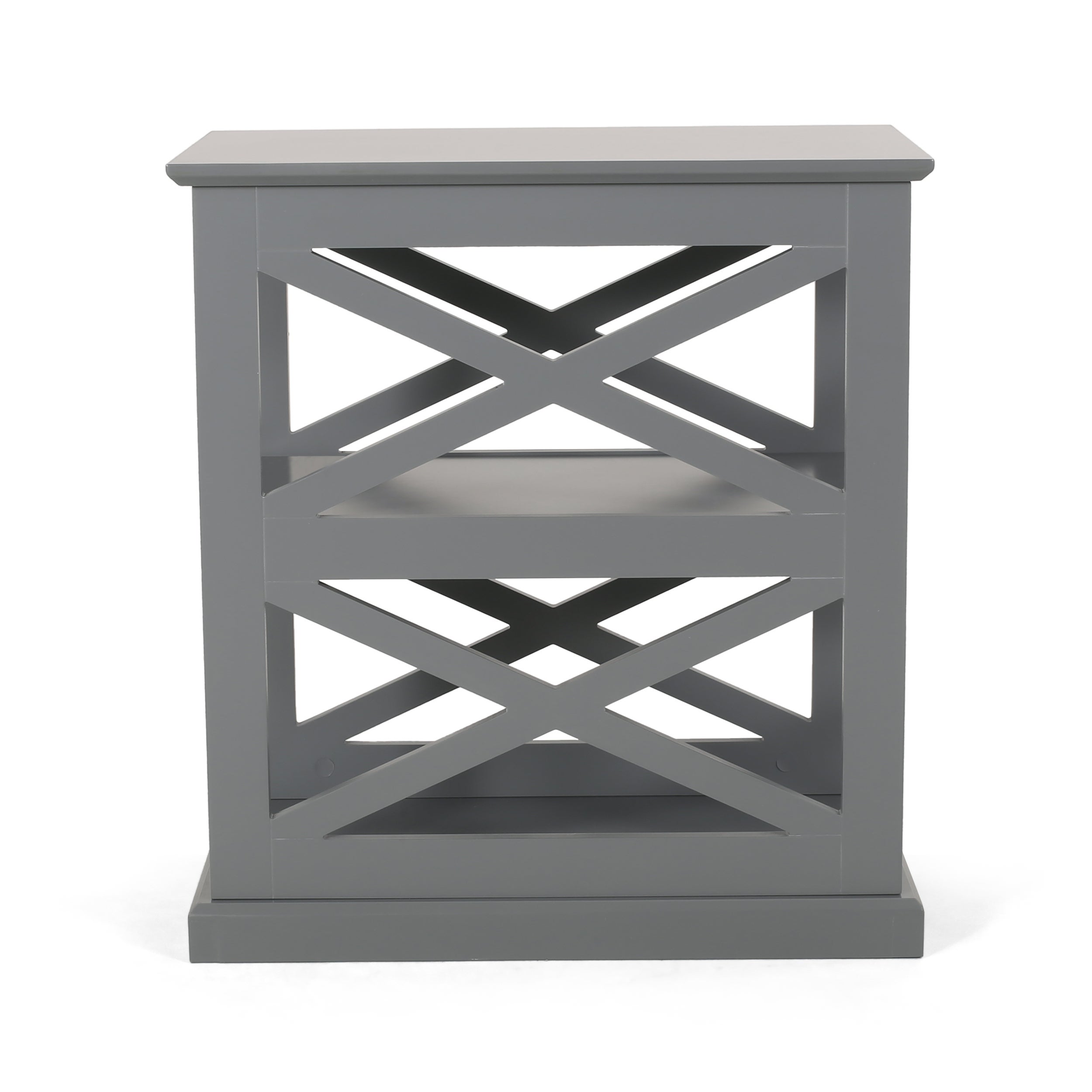 Vernon Contemporary 2 Shelf Side Table by Christopher Knight Home - 23.75