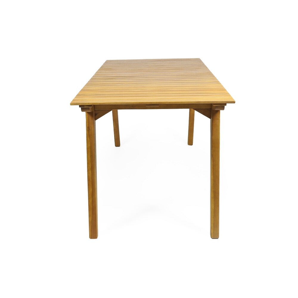 Mariposo Outdoor Rustic Acacia Wood Dining Table by Christopher Knight Home   68.50\