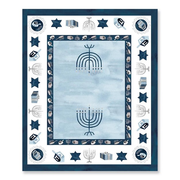 Laural Home Happy Hanukkah Rectangle Tablecloth