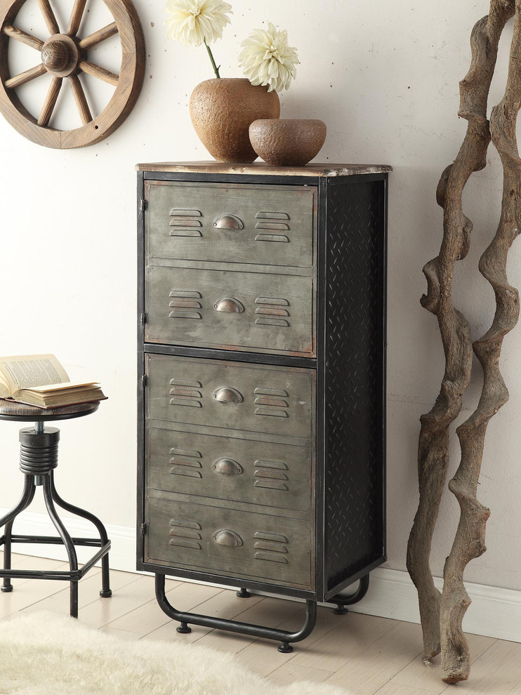 Locker Collection 2 Door Bookcase   Industrial   Bookcases   by Homesquare  Houzz