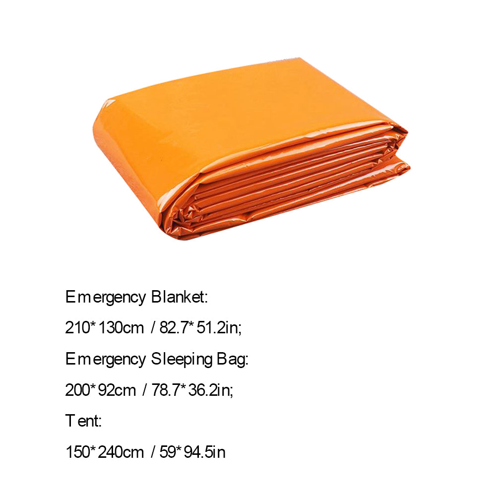 Reusable Emergency Sleeping Bag Emergency Survival Blanket Camping Tent Thermal Waterproof Outdoor Emergency Equipment