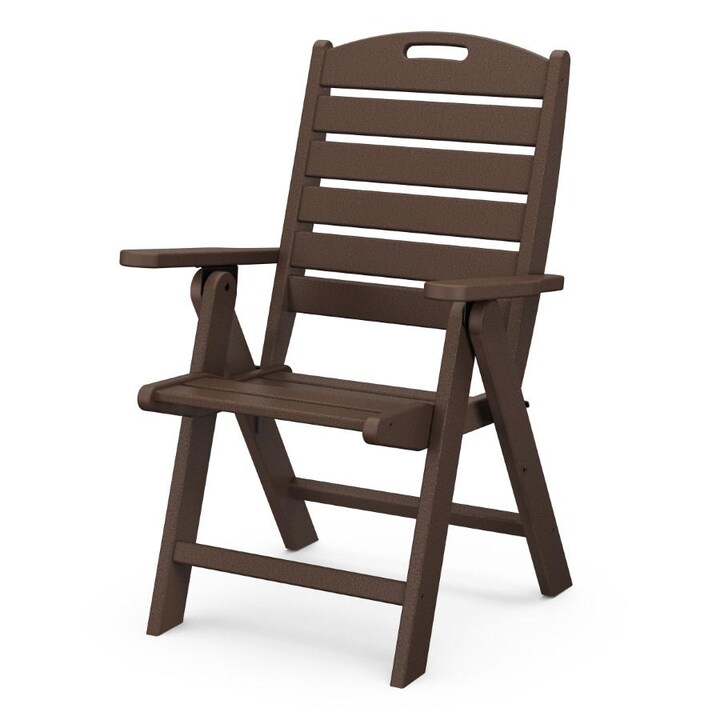 POLYWOOD Nautical Highback Chair in Mahogany