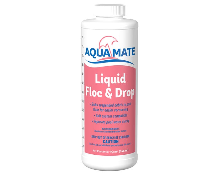 Aquamate Liquid Floc and Drop， 1 qt - B004750-CS20Q