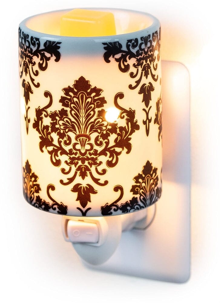 Plug-In Fragrance Wax Melt Warmer (Damask)