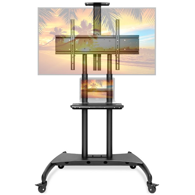 80 quot Plasma Screen Led Lcd Oled Curved Tv x27 s Universal Mount With Wheels