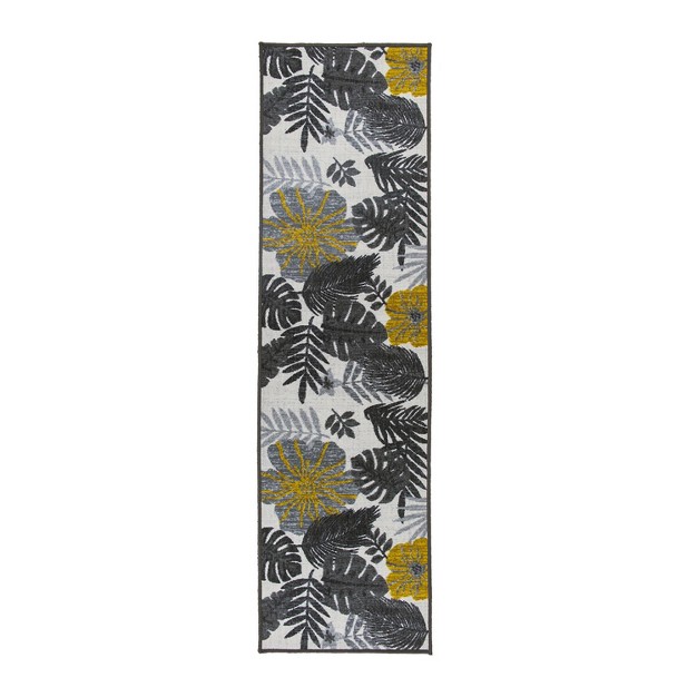 World Rug Gallery Tropical Floral Leaves Indoor outdoor Area Rug