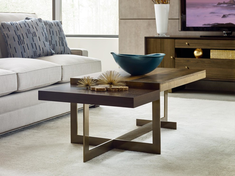 Emma Mason Signature Nexus Organic Ogden Rectangular Cocktail Table in Smokey Qu   Contemporary   Coffee Tables   by Emma Mason  Houzz